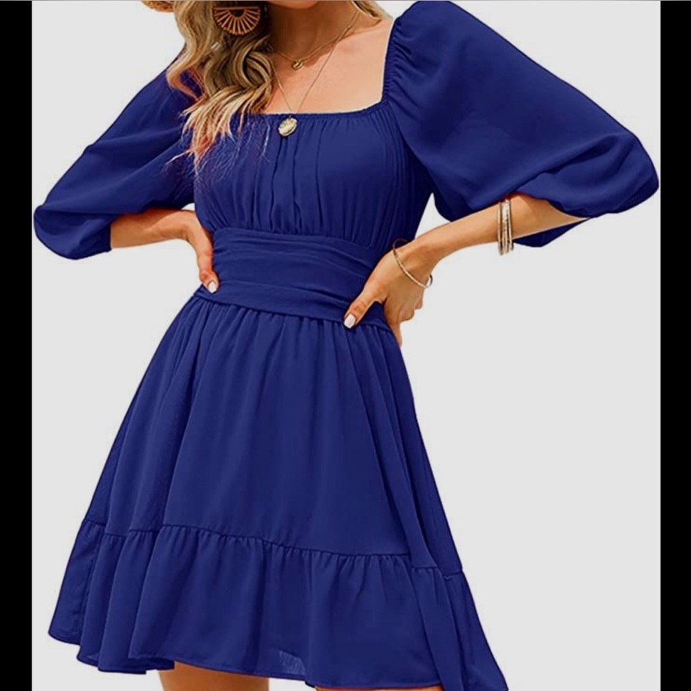 Elegant short Dress with backless bow tie